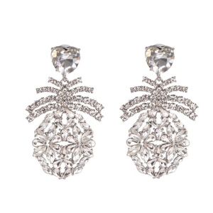CRYSTAL PINEAPPLE PALM BEACH EARRING NWT